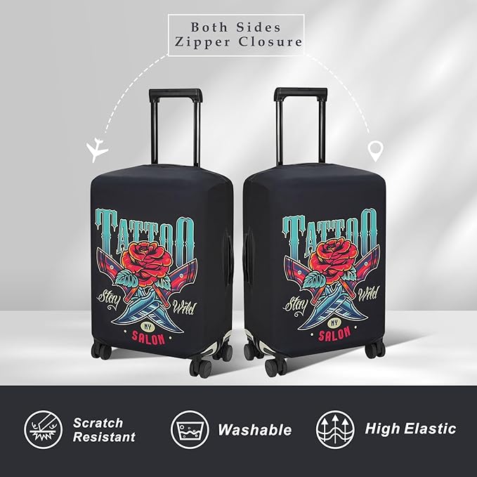 Explore Land Travel Luggage Cover Suitcase Protector Fits 18-22 Inch Case - Image 2