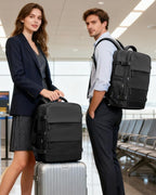 coofay Black Travel Backpack Carry on Flight Approved Mochila De Viaje Personal - Image 2