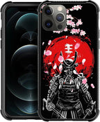 for iPhone 11 Pro Case, Sakura Japanese Samurai Pattern Graphic Design Girl Boy by FKBRCL4U