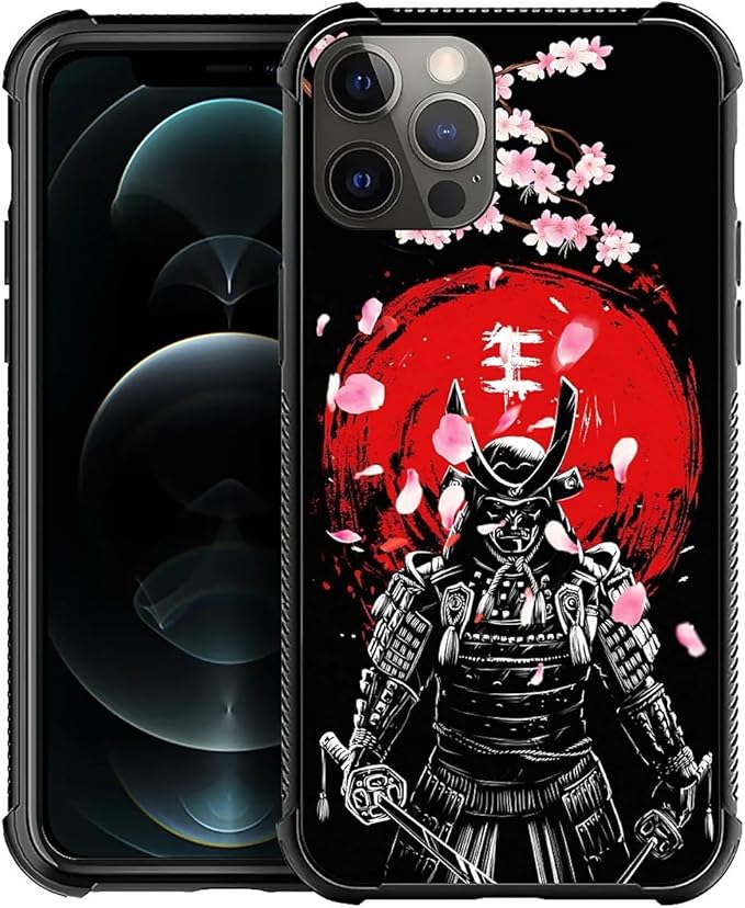for iPhone 11 Pro Case, Sakura Japanese Samurai Pattern Graphic Design Girl Boy by FKBRCL4U