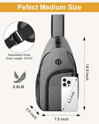 Pritent Crossbody Bags for Women Man Waterproof Sling Bag Backpack Trendy - Image 2