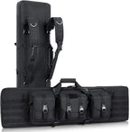 DULCE DOM 36 42 48 Inch Double Rifle Case, Tactical Soft Padded Backpack by DULCEDOM