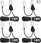 Longer 18ft Ratchet Straps Ropes Tie Down Rope Strap Small Mini Reflctive by KOKKOYA