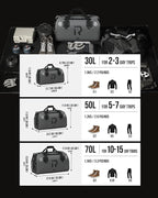 BORLENI Waterproof Motorcycle Dry Duffel Bag Luggage Tail Bag - Image 5
