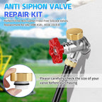 Boltigen 2 Sets Outdoor Faucet Repair Kit, Brass Vacuum Breaker Outside Faucet - Image 8