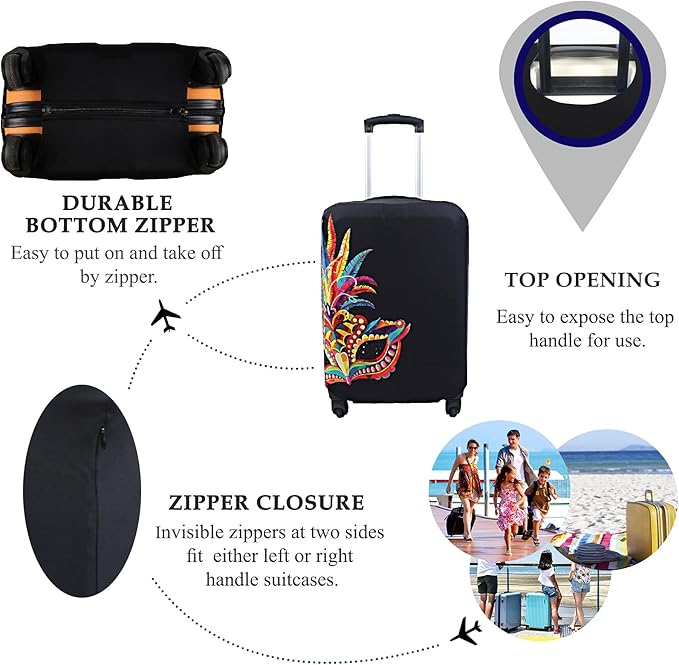 Explore Land Travel Luggage Cover Suitcase Protector Fits 31-32 Inch Case - Image 3