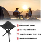 Travel Folding Camping Stool, Outdoor Tripod Seat, Folding Camping Chairs - Image 3