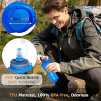 Azarxis TPU Soft Flask Collapsible Water Bottles BPA-Free 250ml 350ml 500ml - Image 4