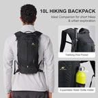 N NEVO RHINO Small Hiking & Trekking Backpack, 10L Lightweight Travel Backpack - Image 4