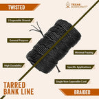 Texas Bushcraft Tarred Bank Line Twine - Image 8