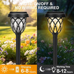 Solar Lights Outdoor 8 Pack Solar Garden Lights Waterproof IP65 Solar Landscape - Image 5