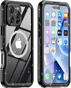 for iPhone 16 Pro Max Case Waterproof, Full Body Underwater Dustproof by Dewfoam