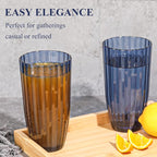 Acrylic Mixed Colors Highball Cups | Plastic Reusable Tumblers | 20oz | - Image 2