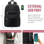 LOVEVOOK Laptop Backpack for Women, 17.3 Inch Laptop Bag - Image 5