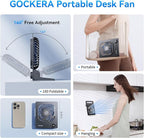 GOCKERA Desk Fan, 6.61''Ultra-thin 5000mAh Battery Powered Fan - Image 6