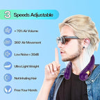 KIDEE Portable Neck Fan, Hands Free Bladeless Fan Rechargeable, 4000mAh Battery - Image 2