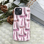for iPhone 13/14 Case, HL2 Abstract Ribbons Bows Hybrid 2 Layer Hard Shell - Image 4