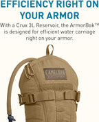 CamelBak Armorbak Tactical Hydration Pack Mil Spec Crux Reservoir Coyote - Image 4
