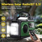 59200mWh Emergency Radio - 16000mAh Portable Solar Hand Crank NOAA/AM/FM - Image 3