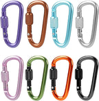 Multi-Pack Aluminum Carabiner Clips, Outdoor Activities by Unknown