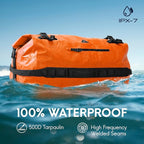 Haimont Large Waterproof Duffel Backpack Roll-Top Heavy Duty Dry Duffle Bag - Image 2