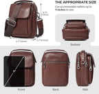 Augus Leather Small Messenger Bag - Image 5