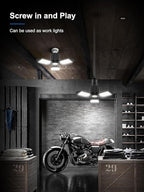 toberich LED Garage Light Bulbs 2 Pack, 8000LM Shop Lights - Image 2