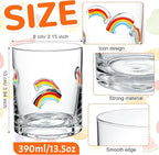 Skylety 2 Pcs Rainbow Icon Juice Glasses Gay Pride Gifts Drinking Cups Old - Image 2