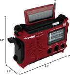 Kaito KA500IP-RED Voyager Solar/Dynamo AM/FM/SW NOAA Weather Radio - Image 8