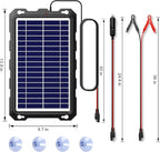 POWOXI Upgraded 7.5W-Solar-Battery-Trickle-Charger-Maintainer-12V Portable - Image 8