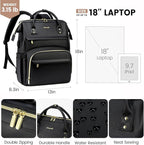 LOVEVOOK Leather Laptop Backpack - Image 4