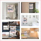 Surblue Hanging Closet Storage Bag Collapsible 3-Shelf Washable Oxford Fabric - Image 7
