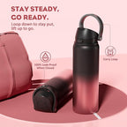 POWCAN 32 oz Stainless Steel Water Bottle: 2-in-1 Push-Button Spout & - Image 4