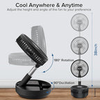 Belife X8 Portable Fan, 7200mAh Battery Powered Rechargeable, Oscillating USB - Image 6