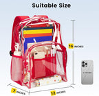 Vorspack Clear Backpack Heavy Duty PVC Transparent Backpack - Image 2