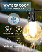 Lightdot 50FT Outdoor String Lights, LED Bistro String Lights - Image 3