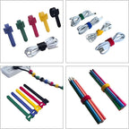 160PCS 6inches Cable Ties Reusable Multi-Colour Cord Straps Multi-Purpose Wire - Image 3