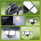 Philips 72W 7400LM LED Flood Lights Outdoor, Dusk to Dawn Aluminum Security - Image 2