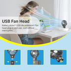 HandFan 10400mAh Handheld Fan Rechargeable, 40Hrs Long-Lasted Hand Fan - Image 5