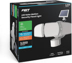 Feit Electric Outdoor LED Triple Head Solar Security Flood Lights - Image 2