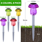 Benany Solar Lights Outdoor, 8 Pack Mushroom Lights Outside Waterproof - Image 3