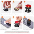 APPS2Car 3M Adhesive Pads-2pcs 70mm Round & 6pcs 35mm Round, 70mm Dashboard Pad - Image 6
