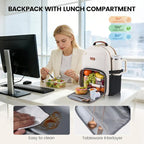 LOVEVOOK Lunch Backpack with Lunch Compartment, 15.6 Inch Laptop Work Travel - Image 2