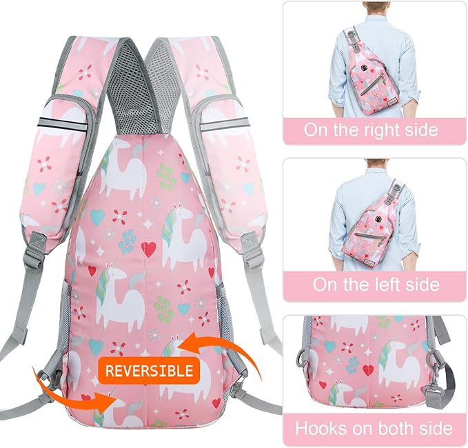 ZOMAKE Sling Bag, Small Crossbody Sling Backpack, Water Resistant Shoulder - Image 5