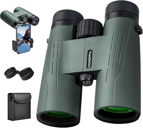 12x42 HD Binoculars for Adults High Powered Binoculars by YUANZIMOO
