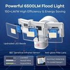 OREiN 42W 6500LM Motion Sensor Outdoor Flood Light, Hardwired LED Security Light - Image 3