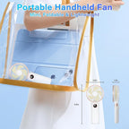 Portable Handheld Fan 5200mAh, USB Rechargeable Foldable Electric Personal - Image 5