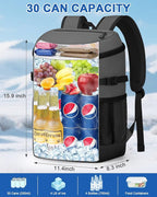 Pritent Cooler Backpack for Men Women Insulated Waterproof Backpack Cooler Leak - Image 5
