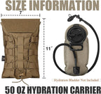 PETAC GEAR 1.5L / 3L Tactical Hydration Pack，Molle Carrier Pouch - Image 6