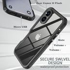 for iPhone 16 Plus Case Waterproof, Full-Body Hard Case Built-in - Image 6